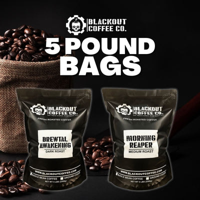 Blackout Coffee, Brewtal Awakening Dark Roast Coffee, High Caffeine, Bold,  Rich, Aromatic, Strong & Flavored Coffee Beans, Fresh Roasted In The USA –