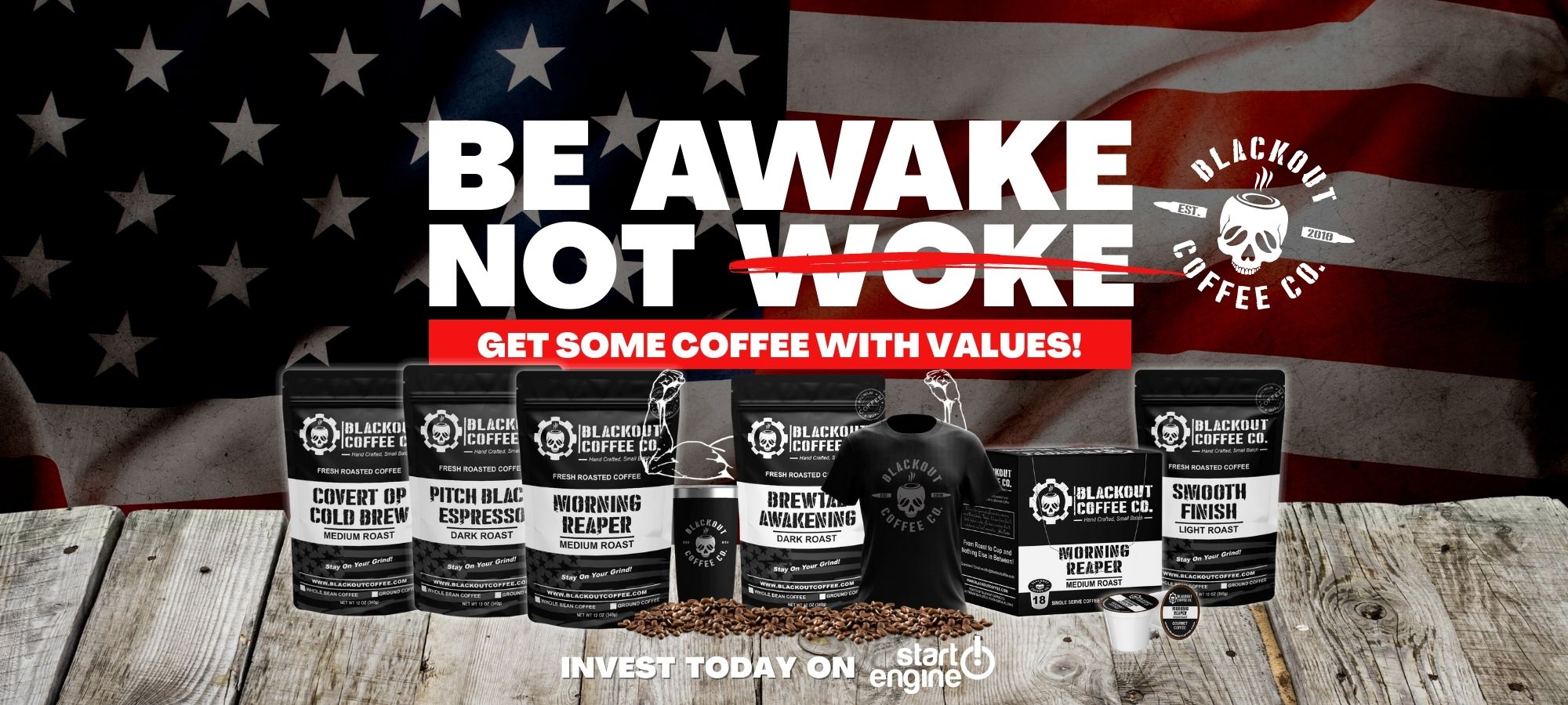 Newsmax TV news channel – Blackout Coffee Co