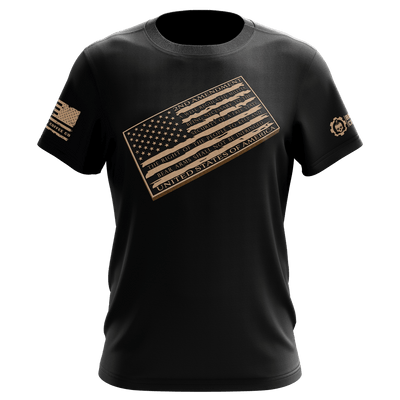 Patriotic Honor 2nd Amendment Black T-Shirt