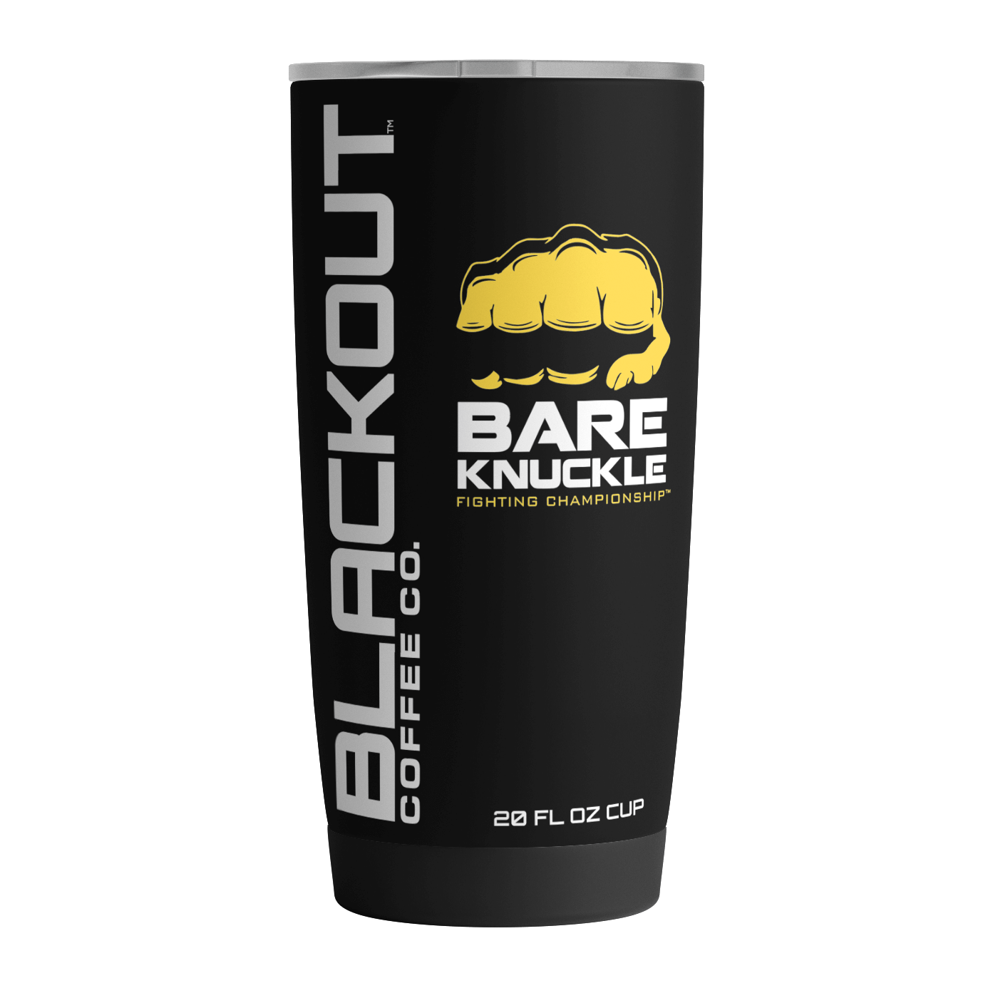 20 OZ Tumbler with printed  Bare Knuckle BKFC