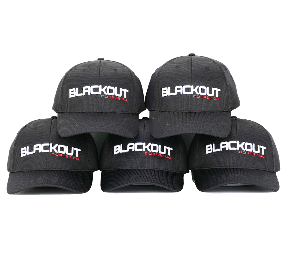 Blackout Coffee Co. Performance Cap Multiple Stacked