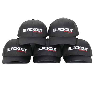 Blackout Coffee Co. Performance Cap Multiple Stacked