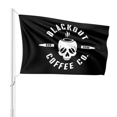  FLAG with logo of Blackout Coffee