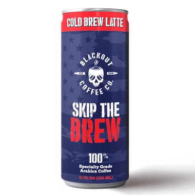 cold brew latte can blackout coffee