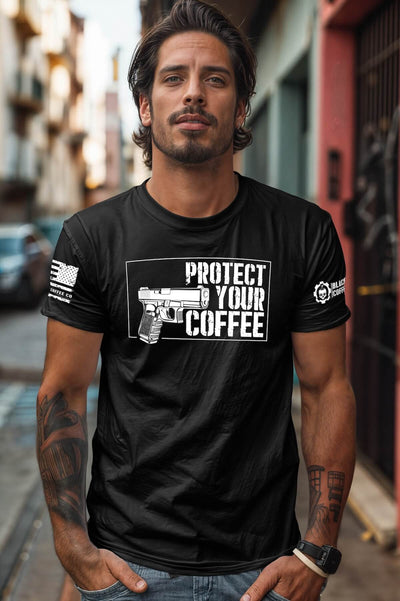 Protect Your Coffee Black T-Shirt