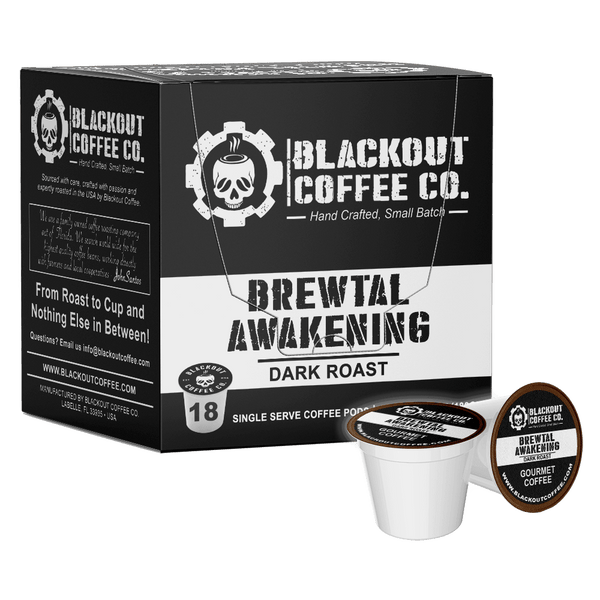 Blackout Coffee Brewtal Awakening Dark Coffee Taste Test and review! 