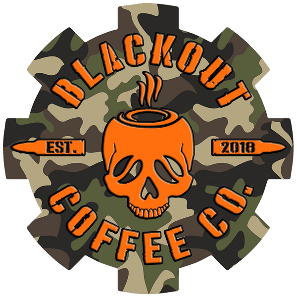 Blackout Coffee Logo Vinyl Decal - Horizontal